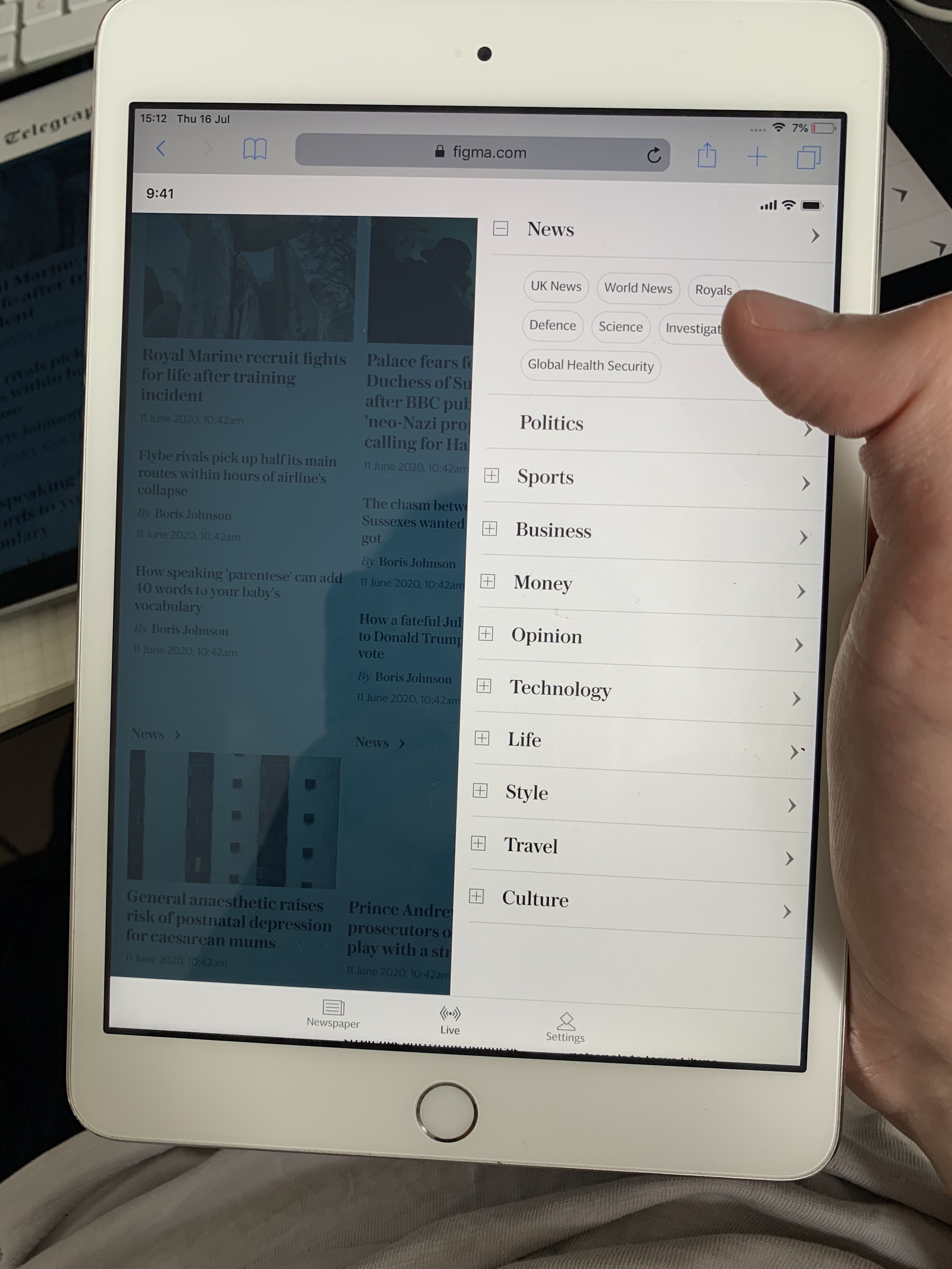 Navigation prototype test 2